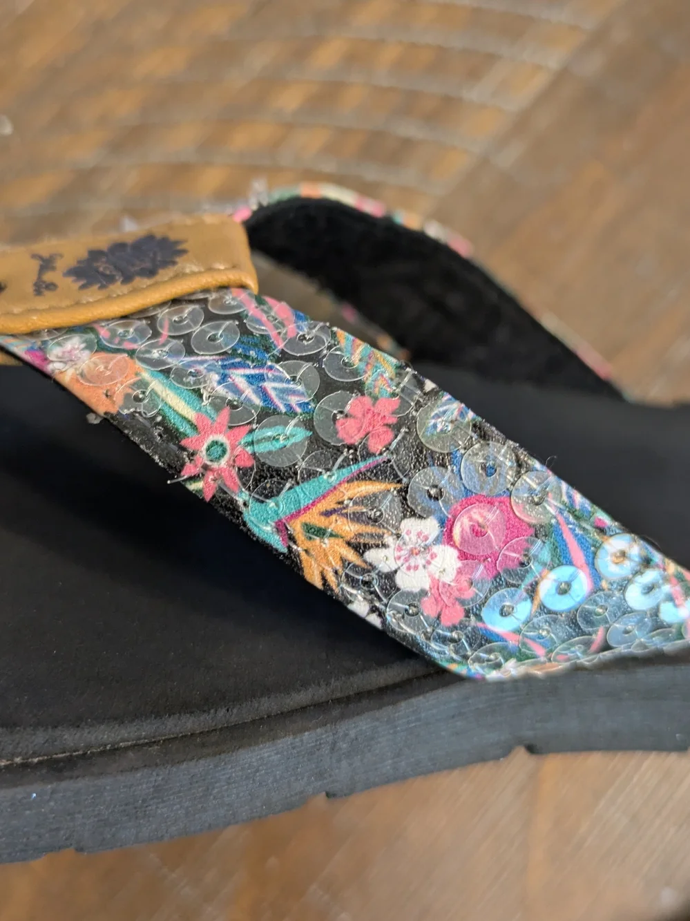 Floral Print Kids Flip-Flop Sandal